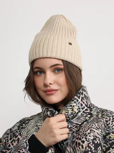 Шапка-бини с отворотом в ассортименте